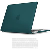 TECOOL Case compatible with MacBook Air/Pro, Plastic Snap On Hard Shell Cover & UK EU Keyboard Protector