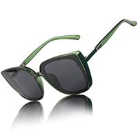 LVIOE Polarised Oversized Womens Sunglasses Cat-eyes, Square