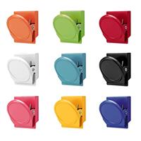 LUCTHY Fridge Magnets Clips, Strong Whiteboard Magnets Coloured Magnetic Clips Scratch-Resistant for Kids and Adults