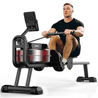 JOROTO MR23 Rowing Machines for Home Gym Foldable Rower Machine 300 LBS Weight Capacity with Bluetooth Function, Ipad Holder
