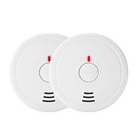 Fire Alarms for Home,Smoke Alarms for Home,Smoke Detector with LED Indicator and Silence Button Photoelectric