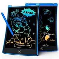 TEKFUN Toys for 3 4 5 6 7 Girls Boys, 2 Pack LCD Writing Tablet Kids 8.5inch Erasable Drawing Tablet Drawing Pad with 4 Stylus, Educational Toys Birthday for Girls Boys