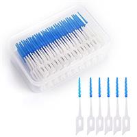 Dual-Use Interdental Brushes, Silicone Tooth Floss Picks Dental Picks Interdental Brush Toothpick Dental Brushes Teeth Brush Picks for Braces Oral Cleaning