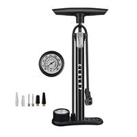 CLOLOP Bike Pump Bicycle Floor Pump Stand Pump Ball Pump With Presta & Schrader Valves For Bike Tyre Sports Ball Balloons Swimming Rings, etc.