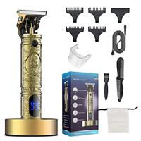 Suttik New Beard Trimmer Men Hair Clippers with LCD Screen - Sharp Titanium Precision Blades Rechargeable Cordless Electric Zero Gapped Trimmer T Blade Trimmer Barbers Grooming Kit Haircut Clipper