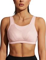 WingsLove Women's Sports Bra High Impact Bra Full Coverage Wirefree Workout Non Padded Ultimate Running Bra Sports Bra Women Plus Size