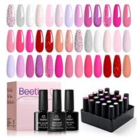 Beetles Gel Nail Polish 20 Colors Set-Soak Off UV Gel Nail Polish Nail Art Manicure Salon DIY at Home