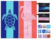 Haleey Microfibre Oversized Lightweight Beach Towel 180x80cm Extra Large Thin Sand Free Towels Travel Swim Pool Yoga Gym Camping for Adults Women Men Beach Essentials Accessories Vacation Gift