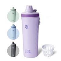 bottlebottle Stainless Steel Protein Shaker Bottle with Hand