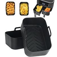 BYKITCHEN Silicone Air Fryer Liners for Ninja AF500UK AF451U