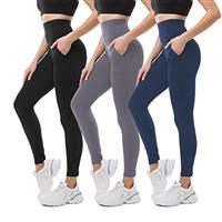 SINOPHANT High Waisted Leggings with Pockets Women, Buttery Soft Elastic Opaque Tummy Control Stretchy Yoga Pants Trousers