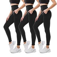 SINOPHANT High Waisted Leggings with Pockets Women, Buttery Soft Elastic Opaque Tummy Control Stretchy Yoga Pants Trousers