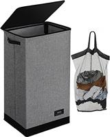 SOLEDI Laundry Basket with Lid Washing Baskets for Laundry with Laundry Bag and Handles, Collapsible Laundry Hamper Foldable Laundry Baskets for Bedrooms
