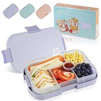 hombrima Kids Bento Lunch Box with 6 Compartments, Lunchboxes for Childrens Boys Girls Adults Work School, BPA Free, Leakproof, Microwave Safe
