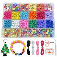 Clay Beads for Jewelry Making 3600pcs 6mm Flat Round Polymer Clay Spacer Beads DIY Kit, Colorful Beads Set for Bracelet Making, Necklace Earring DIY Making Kits for Kids Adults