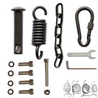 Mojia Assemble Accessories for Patio Wicker Hanging Egg Swing Chair Including Springs and Snap Hook to Install Basket on Stand, Hammock Chair Hanging Kit - 700LB Capacity Hammock Hardwares