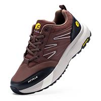 FitVille Mens Extra Wide Fit Hiking Shoes, Walking Trekking Trainers with Arch Support for Heel Pain Relief, Sturdy Core