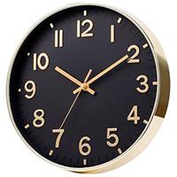 Wall Clock Battery Operated Silent Non-ticking Wall Clock 12 Inch Modern Quartz Design Decorative Indoor Kitchen Office