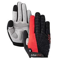 Cycleafer cycling gloves with rubber palm and knuckle prote