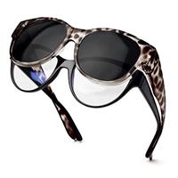 Face Shadow Polarized Sunglasses Fit Over Glasses for Women Oversized Sunglasses to Go Over Glasses UV Protection Lightweight
