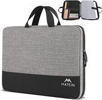MATEIN Laptop Bag 15.6 Inch, TSA Laptop Case 15 for Men, Water Resistant Laptop Sleeve Mens Laptop Bag with Pockets and Compartments Compatible with Acer HP Notebook, Gift for Women Man, Black.