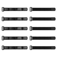 Trilancer Elastic Cinch Straps with Anti-Slip Strips,Multipurpose Hook and Loop Bundling Stretchy Straps for Extension Cords, Cables, Ropes, Hoses, Bike, RV, Boat, Garden