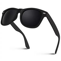 Sunier Sunglasses Mens Polarised, Retro Square Ultralight Driving Fishing Running Cycling Shades Mens Womens with UV400 Protection