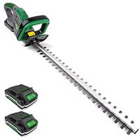 Gracious Garden 18V Cordless Electric Hedge Trimmer, 51cm (510mm) Cutting Length, Easy cut Pro Lightweight Garden Handheld Cutter, Includes Battery, Charger and Safety Blade Guard