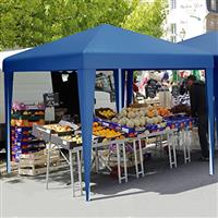 YITAHOME 3x3Meter Instant Heavy Duty Pop Up Gazebo, Folding Garden Camping Party Tent Canopy Marquee with Storage Bag, Stakes and Ropes for Patio Markets Beach White