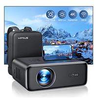 Auto Focus & KeystoneProjector, 25000 Lumen WiFi 6 Bluetooth Full HD 1080P Portable Projector Supported 4K, 4D/4P Keystone 50% Zoom 300" Display Home Cinema Projector for Smartphone/TV Stick/PPT/PS5