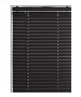 Plain & wooden woodgrain effect PVC venetian blinds - Child safe Easy fit Trimmable fittings with tilt control wand Mechanism - Privacy shutters Perfect for Home offices Window Blind