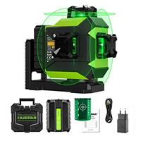 Huepar 360 Laser Level Green Laser Level Self-Leveling Cross 12 Lines