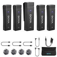 BOYA BOYALINK Wireless Lapel Microphone, Dual Lavalier Mics,