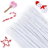 G2PLUS Pipe Cleaners Bendy - 100 PCS Chenille Stem for Arts and Crafts - 6mm * 30cm Furry Wire Twist Tie in Assorted Colours