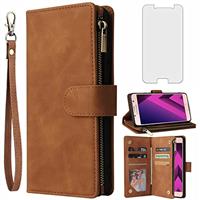 Asuwish Compatible with Google Pixel 5 Wallet Case Tempered