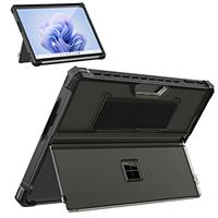 MoKo Case for Microsoft Surface Pro 9 / Pro 9 5G 13-Inch 2022 All-In-One Protective Rugged Cover with Kickstand, Compatible with Type Cover Keyboard, Frosted Black