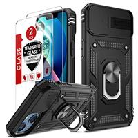 LeYi for iPhone 11 Cases with Slide Camera Cover and 2 Tempe