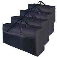 WAORZMK 100L Large Clothes Storage Bag, 600D Oxford Fabric 4 Pack