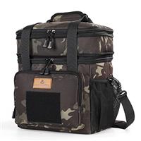 HSHRISH Lunch Bag Large Lunch Bag for Men, Double Layer Insulated Large Tactical Cooler Bag for Men Adults Waterproof Leakproof Durable Lunch Bog for Work Picnic Camping Day Trips