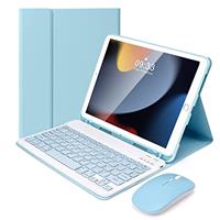 Lively Life Bluetooth Keyboard for iPad, Protective Case with Detachable Wireless Keyboard, Built-in Pen Holder