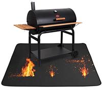 Fire Pit Mat for Decking, 36x48 Inch BBQ Mat, Heatproof Outdoor Grill Protector, Reusable Waterproof Fireproof Grill Pads for Patio, Camping, Garden, Heavy Duty Protection