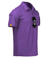 JACKETOWN Men Polo Shirt Short Sleeve Breathable Tennis Shirt Summer Tshirts Men Button Front Polo Shirts Casual Sport Shirt Basic Regular-Fit Golf