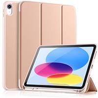 Vobafe Case for iPad (A16) 11th 10th Generation Case (Model: 2025/2022, 11/10.9 Inch), Flexible TPU Back & Trifold Stand, Protective Cover with Pencil Holder, Auto Wake/Sleep