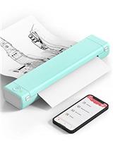 Phomemo M08F Portable Thermal Printer - Wireless Mobile Printers for Home Use Office Vehicles Car Tattoo Stencils, Bluetooth Inkless Printer