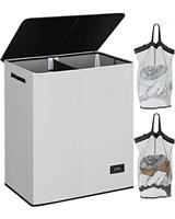 SOLEDI Laundry Basket with Lid Washing Baskets for Laundry with Laundry Bag and Handles, Collapsible Laundry Hamper Foldable Laundry Baskets for Bedrooms