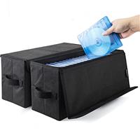 UENTIP CD Storage Boxes - Pack of 4 CD Case Storage - 13.2" x 5.9" x 5.3", Container holds 30 CDs in full jewel cases, 60 CDs in slim cases, and 165 discs in CD sleeves - Black