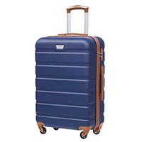 COOLIFE Suitcase Trolley Carry On Hand Cabin Luggage Hard Shell Travel Bag Lightweight with TSA Lock and Durable 4 Spinner Wheels