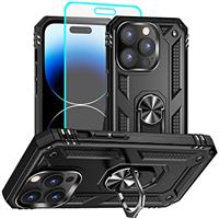 Aozuoton for iPhone 14 Pro Case with HD Screen Protector, Mi