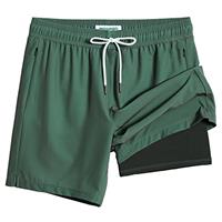 MaaMgic 7" Mens Swim Shorts with Compression Liner 4-Way Stretch Bathing Suit Swimming Shorts with Pockets