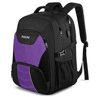 PUSLOM Extra Large Backpack for Men, Travel Laptop Backpack Work Bag with USB Charging Port Big Business Flight Approved Heavy Duty Computer Rucksack for Men Women College School
